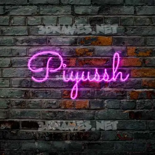 piyussh in Pink Neon style - 3D name wallpaper piyussh in Pink Neon style - 3D name wallpaper