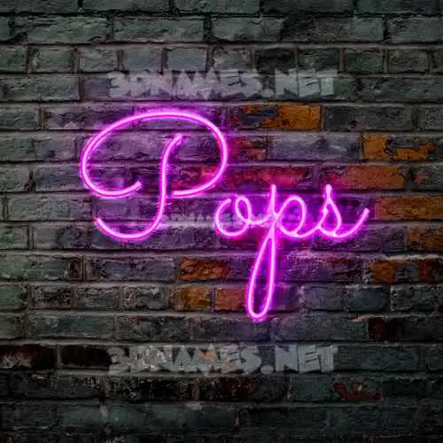 pops in Pink Neon style - 3D name wallpaper pops in Pink Neon style - 3D name wallpaper
