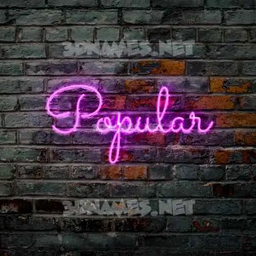 popular in Pink Neon style - 3D name wallpaper