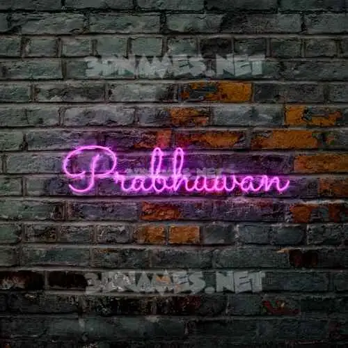 prabhuwan in Pink Neon style - 3D name wallpaper prabhuwan in Pink Neon style - 3D name wallpaper