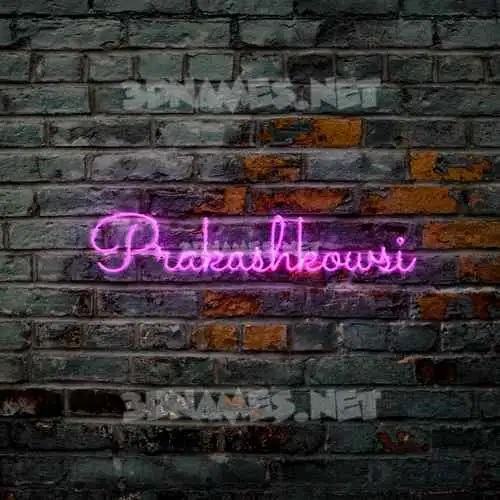 prakashkowsi in Pink Neon style - 3D name wallpaper prakashkowsi in Pink Neon style - 3D name wallpaper