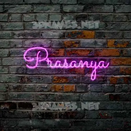 prasanya in Pink Neon style - 3D name wallpaper prasanya in Pink Neon style - 3D name wallpaper