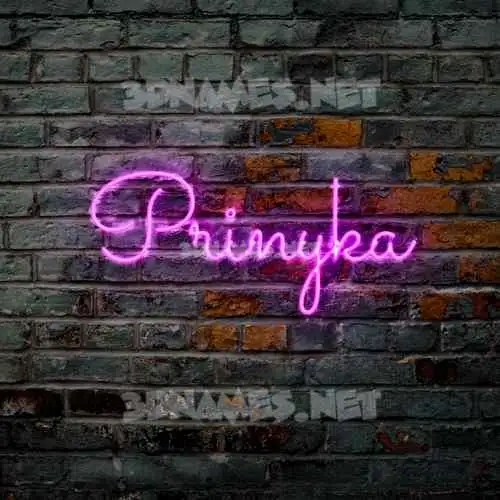 prinyka in Pink Neon style - 3D name wallpaper prinyka in Pink Neon style - 3D name wallpaper