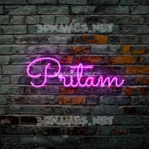 pritam in Pink Neon style - 3D name wallpaper pritam in Pink Neon style - 3D name wallpaper