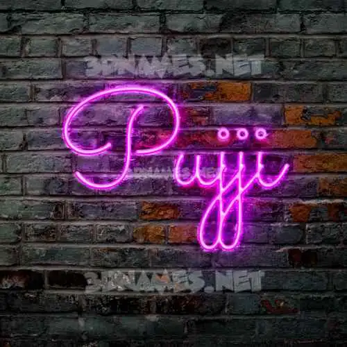 pujji in Pink Neon style - 3D name wallpaper pujji in Pink Neon style - 3D name wallpaper