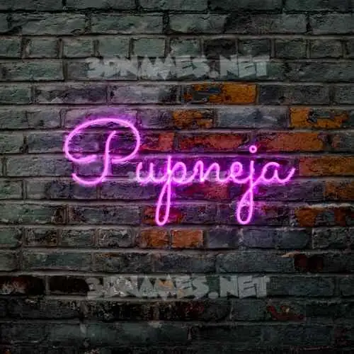 pupneja in Pink Neon style - 3D name wallpaper pupneja in Pink Neon style - 3D name wallpaper