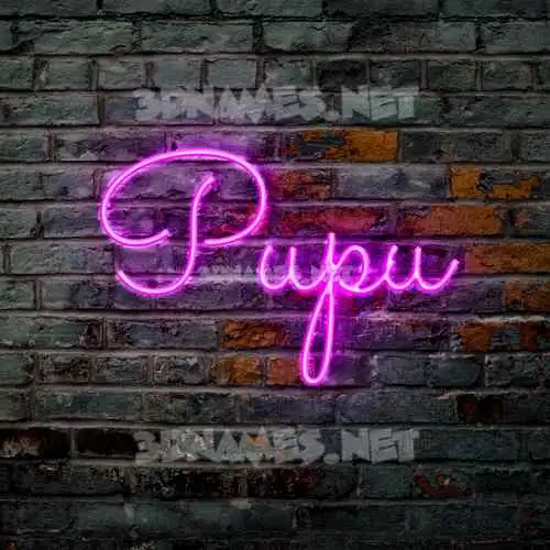pupu in Pink Neon style - 3D name wallpaper pupu in Pink Neon style - 3D name wallpaper