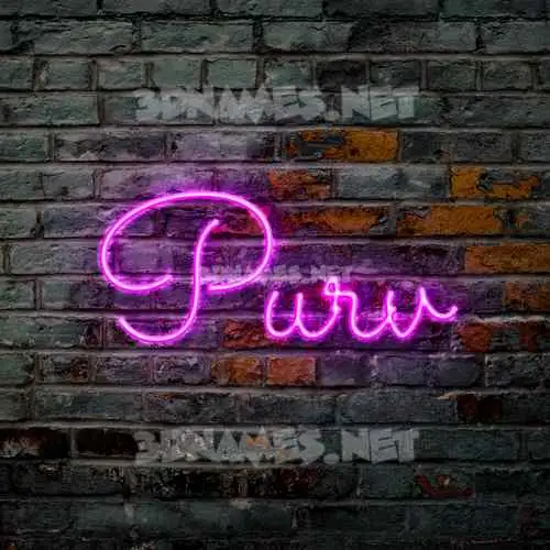 purv in Pink Neon style - 3D name wallpaper purv in Pink Neon style - 3D name wallpaper