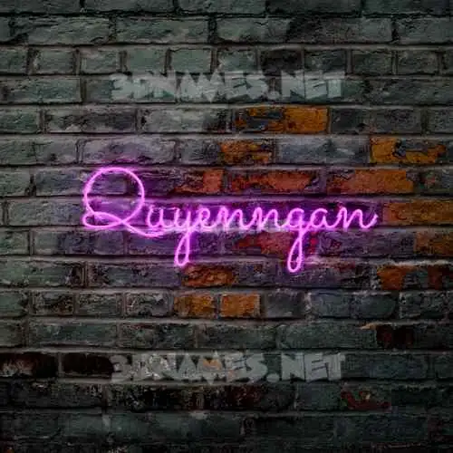 quyenngan in Pink Neon style - 3D name wallpaper quyenngan in Pink Neon style - 3D name wallpaper
