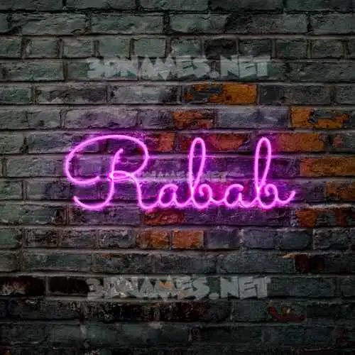 rabab in Pink Neon style - 3D name wallpaper rabab in Pink Neon style - 3D name wallpaper