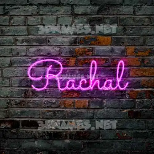 rachal in Pink Neon style - 3D name wallpaper rachal in Pink Neon style - 3D name wallpaper
