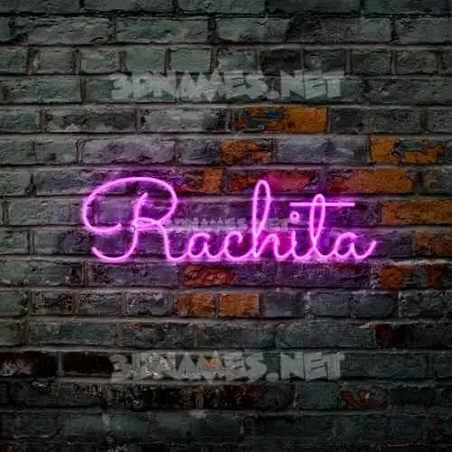 rachita in Pink Neon style - 3D name wallpaper rachita in Pink Neon style - 3D name wallpaper