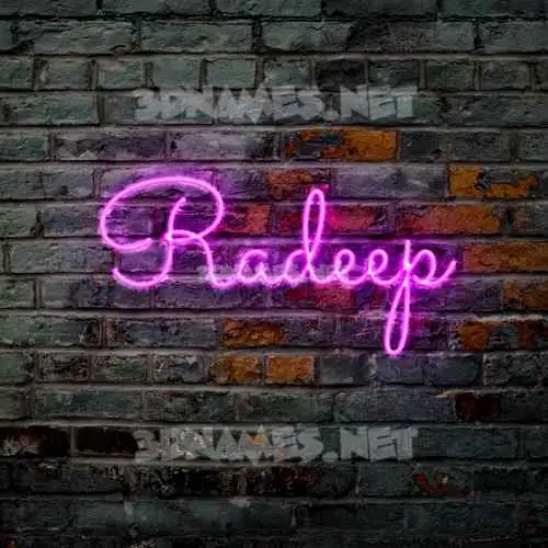 radeep in Pink Neon style - 3D name wallpaper radeep in Pink Neon style - 3D name wallpaper