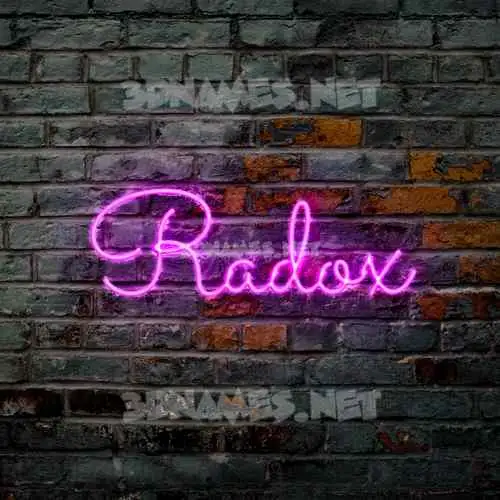 radox in Pink Neon style - 3D name wallpaper radox in Pink Neon style - 3D name wallpaper