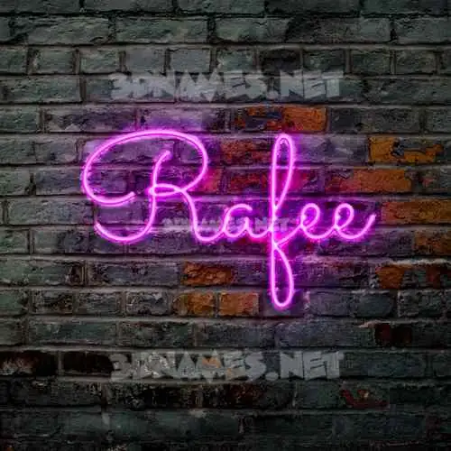rafee in Pink Neon style - 3D name wallpaper rafee in Pink Neon style - 3D name wallpaper