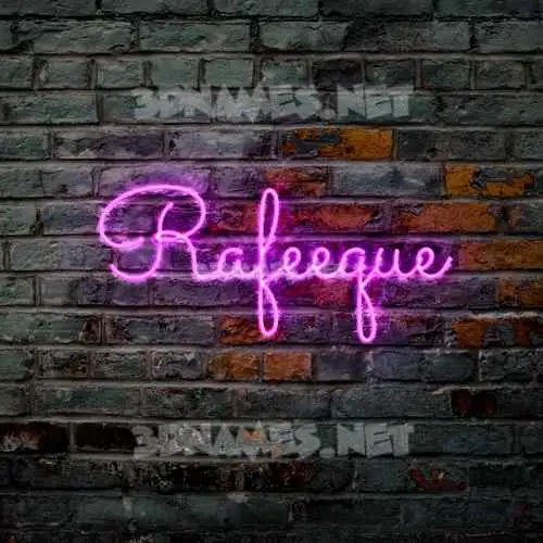 rafeeque in Pink Neon style - 3D name wallpaper rafeeque in Pink Neon style - 3D name wallpaper