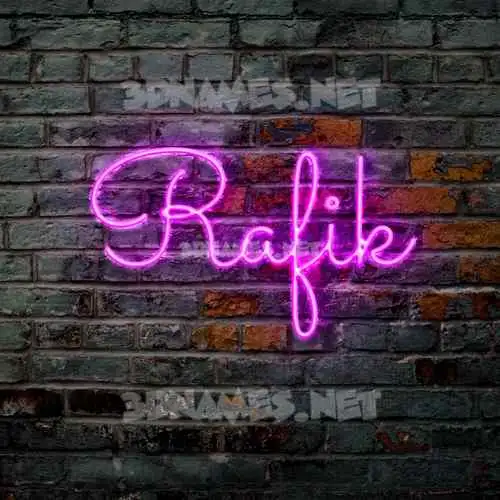 rafik in Pink Neon style - 3D name wallpaper rafik in Pink Neon style - 3D name wallpaper