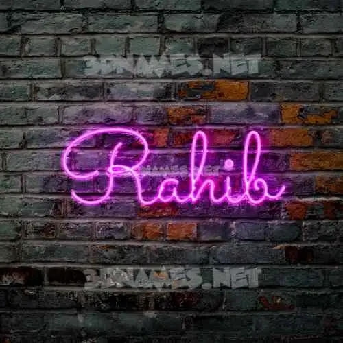 rahib in Pink Neon style - 3D name wallpaper rahib in Pink Neon style - 3D name wallpaper