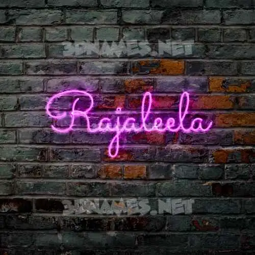rajaleela in Pink Neon style - 3D name wallpaper rajaleela in Pink Neon style - 3D name wallpaper