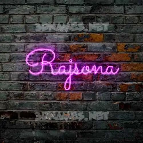 rajsona in Pink Neon style - 3D name wallpaper rajsona in Pink Neon style - 3D name wallpaper
