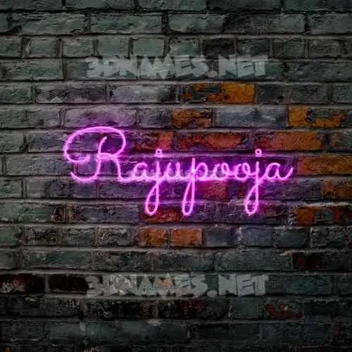 rajupooja in Pink Neon style - 3D name wallpaper rajupooja in Pink Neon style - 3D name wallpaper