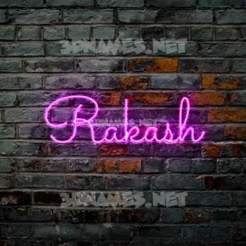 rakash in Pink Neon style - 3D name wallpaper rakash in Pink Neon style - 3D name wallpaper
