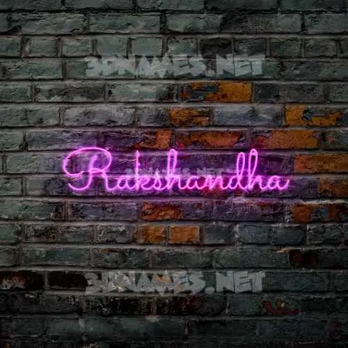 rakshandha in Pink Neon style - 3D name wallpaper rakshandha in Pink Neon style - 3D name wallpaper