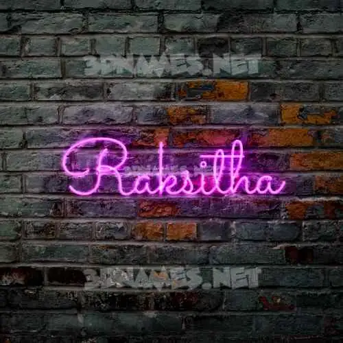 raksitha in Pink Neon style - 3D name wallpaper raksitha in Pink Neon style - 3D name wallpaper