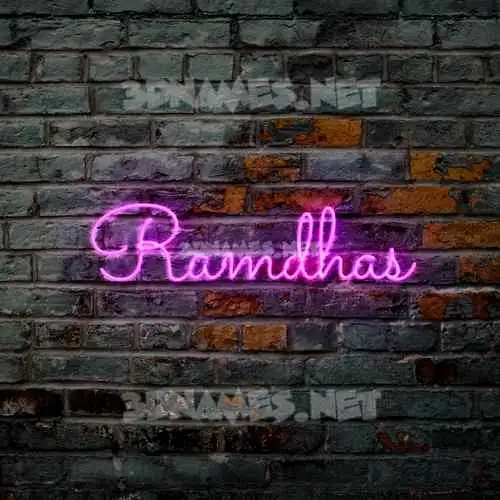 ramdhas in Pink Neon style - 3D name wallpaper ramdhas in Pink Neon style - 3D name wallpaper