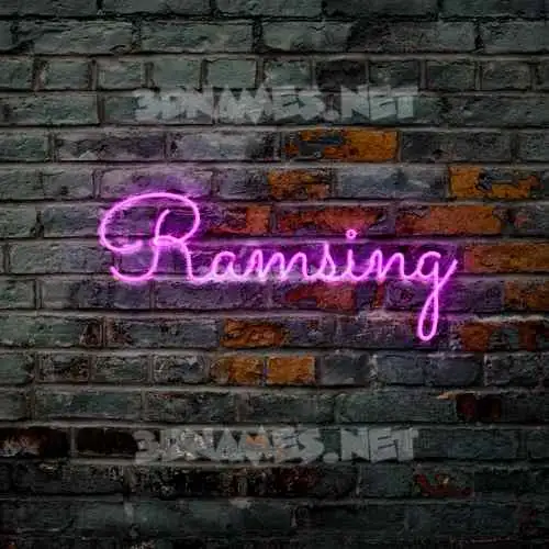 ramsing in Pink Neon style - 3D name wallpaper ramsing in Pink Neon style - 3D name wallpaper