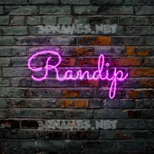 randip in Pink Neon style - 3D name wallpaper randip in Pink Neon style - 3D name wallpaper