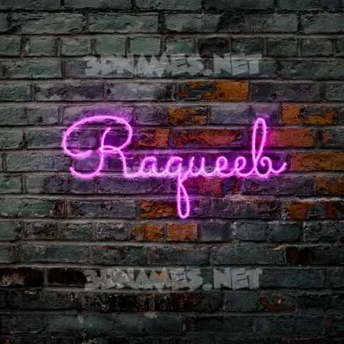 raqueeb in Pink Neon style - 3D name wallpaper raqueeb in Pink Neon style - 3D name wallpaper