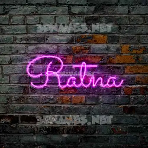 ratna in Pink Neon style - 3D name wallpaper ratna in Pink Neon style - 3D name wallpaper