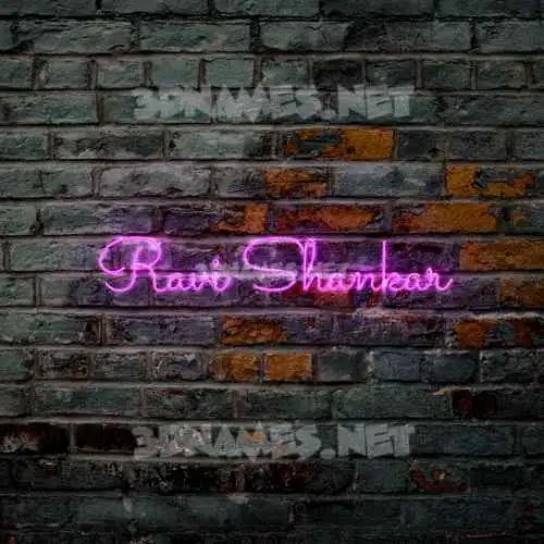 ravi shankar in Pink Neon style - 3D name wallpaper ravi shankar in Pink Neon style - 3D name wallpaper