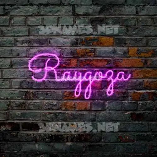 raygoza in Pink Neon style - 3D name wallpaper raygoza in Pink Neon style - 3D name wallpaper