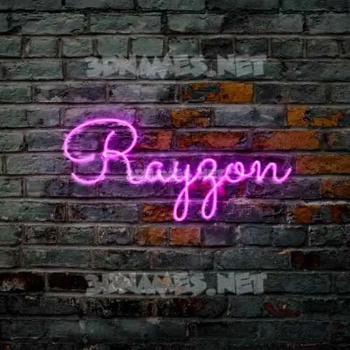 rayzon in Pink Neon style - 3D name wallpaper rayzon in Pink Neon style - 3D name wallpaper