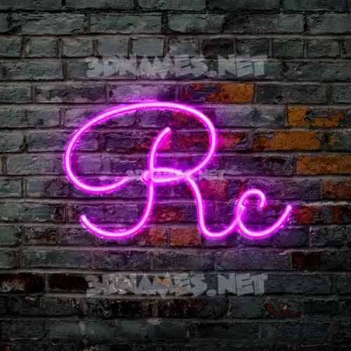 rc in Pink Neon style - 3D name wallpaper rc in Pink Neon style - 3D name wallpaper