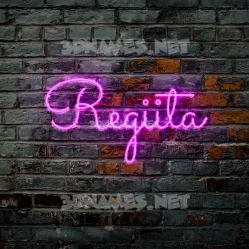 regiita in Pink Neon style - 3D name wallpaper regiita in Pink Neon style - 3D name wallpaper