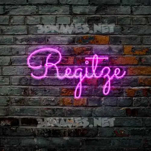 regitze in Pink Neon style - 3D name wallpaper regitze in Pink Neon style - 3D name wallpaper