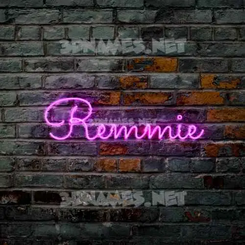 remmie in Pink Neon style - 3D name wallpaper remmie in Pink Neon style - 3D name wallpaper