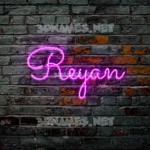 reyan in Pink Neon style - 3D name wallpaper reyan in Pink Neon style - 3D name wallpaper