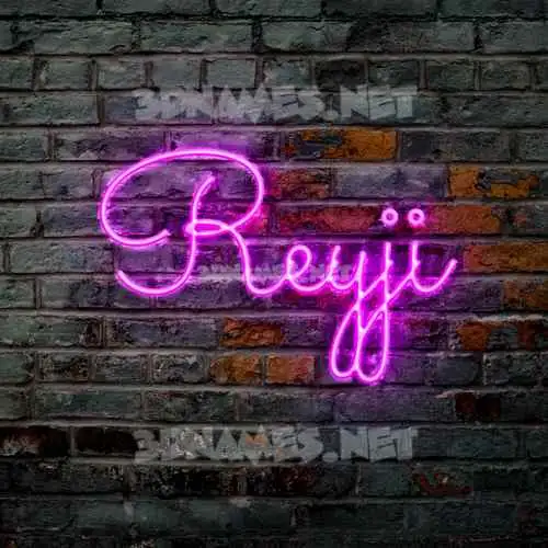 reyji in Pink Neon style - 3D name wallpaper reyji in Pink Neon style - 3D name wallpaper