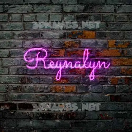 reynalyn in Pink Neon style - 3D name wallpaper reynalyn in Pink Neon style - 3D name wallpaper