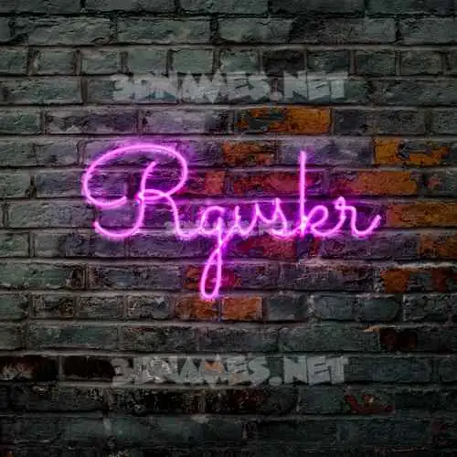 rgvskr in Pink Neon style - 3D name wallpaper rgvskr in Pink Neon style - 3D name wallpaper