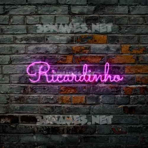 ricardinho in Pink Neon style - 3D name wallpaper ricardinho in Pink Neon style - 3D name wallpaper