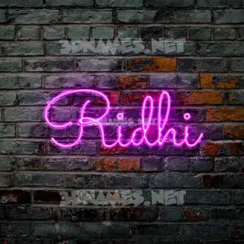 ridhi in Pink Neon style - 3D name wallpaper ridhi in Pink Neon style - 3D name wallpaper