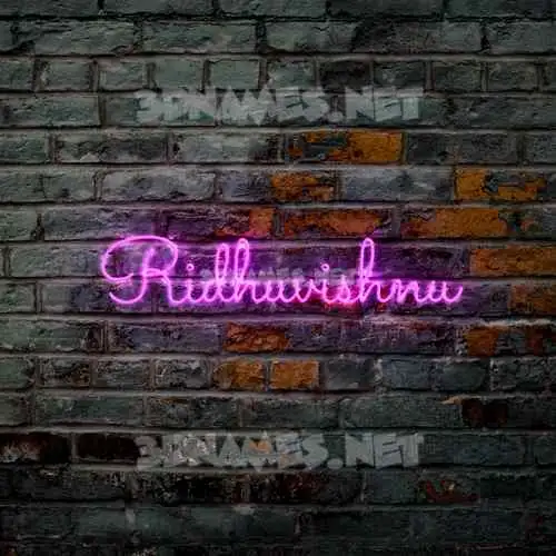 ridhuvishnu in Pink Neon style - 3D name wallpaper ridhuvishnu in Pink Neon style - 3D name wallpaper