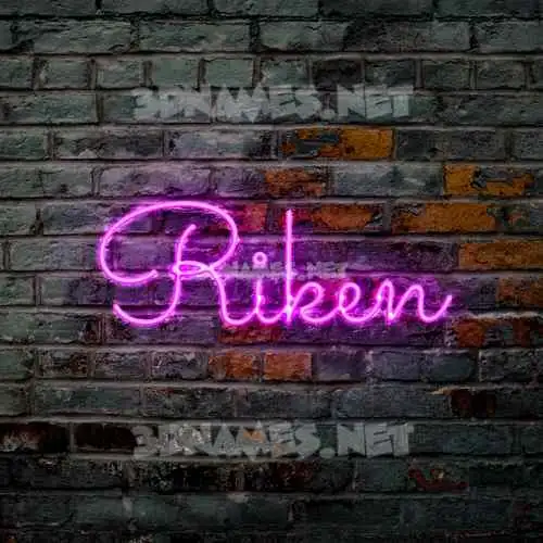 riken in Pink Neon style - 3D name wallpaper riken in Pink Neon style - 3D name wallpaper