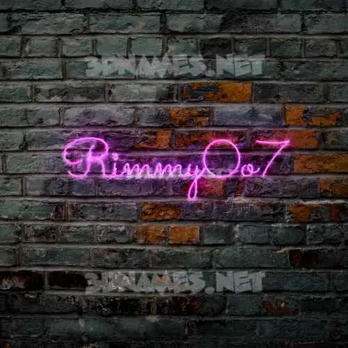 rimmy0o7 in Pink Neon style - 3D name wallpaper rimmy0o7 in Pink Neon style - 3D name wallpaper