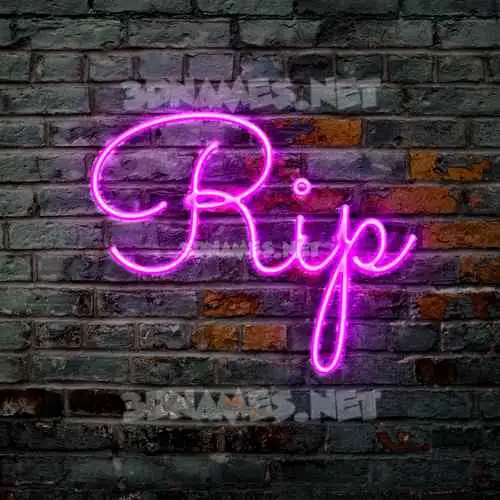 rip in Pink Neon style - 3D name wallpaper rip in Pink Neon style - 3D name wallpaper